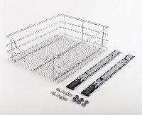 Выдвижная корзина для хранения сковородок и кастрюль, с шариковыми направляющими, с креплением для выдвижных фасадов, с доводчиком